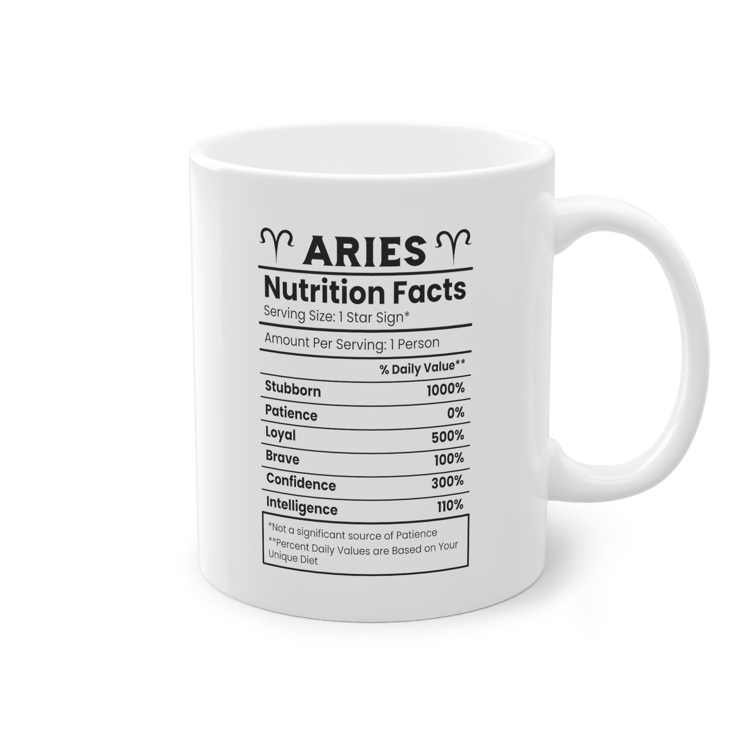 Unsere wunderschöne Motivtasse Widder, das perfekte Geschenk für alle im Sternzeichen Widder. Mit minimalistischem Print, ist sie ein dezenter Hingucker.