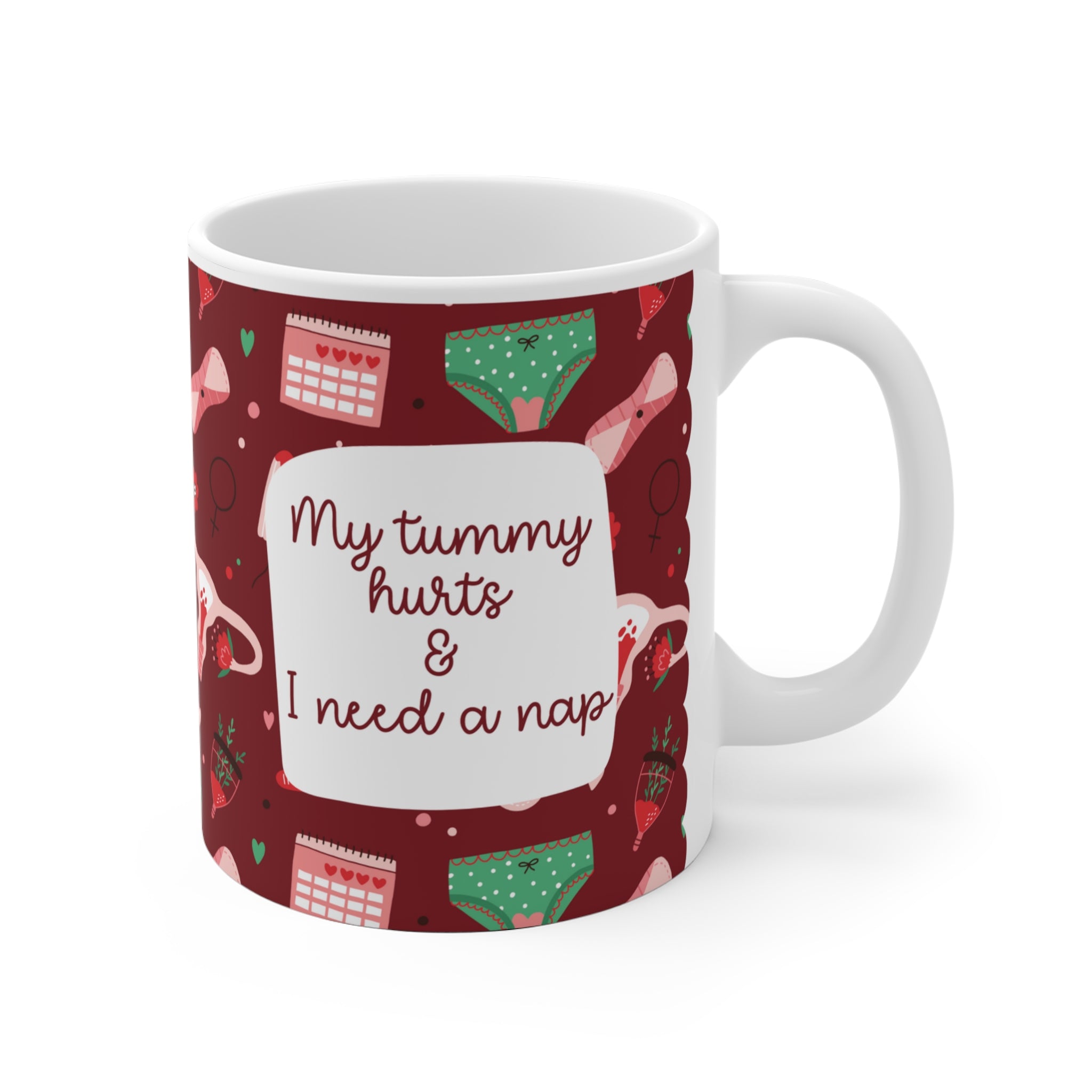 My Tummy Hurts Mug – süße Tasse bei Endometriose, Adenomyose, Regelschmerzen, chronischen Erkrankungen & Selfcare