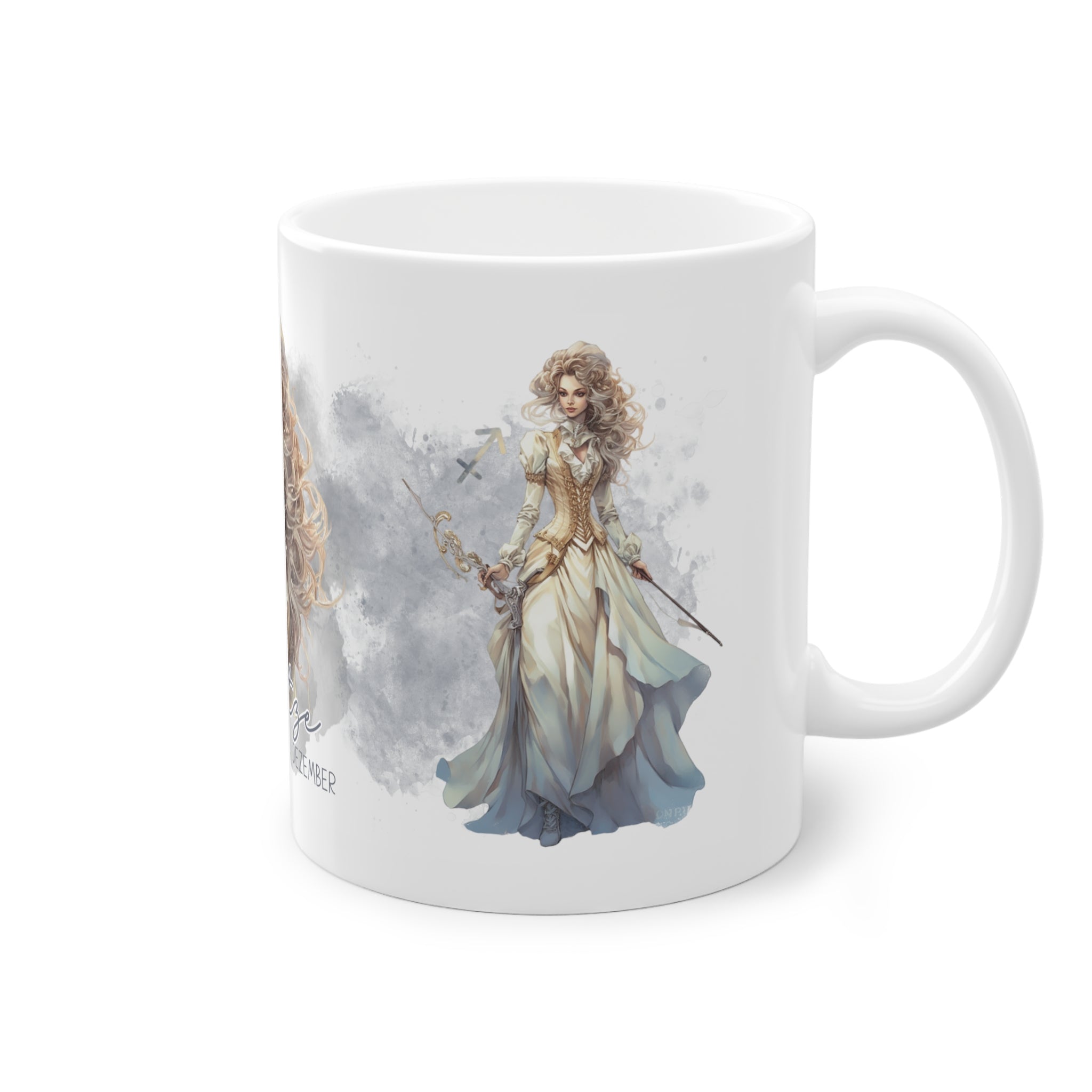 Unsere wunderschöne Motivtasse Schütze, das perfekte Geschenk für alle im Sternzeichen Schütze. Mit fantasievollem All-Over Print, ist sie ein Hingucker.