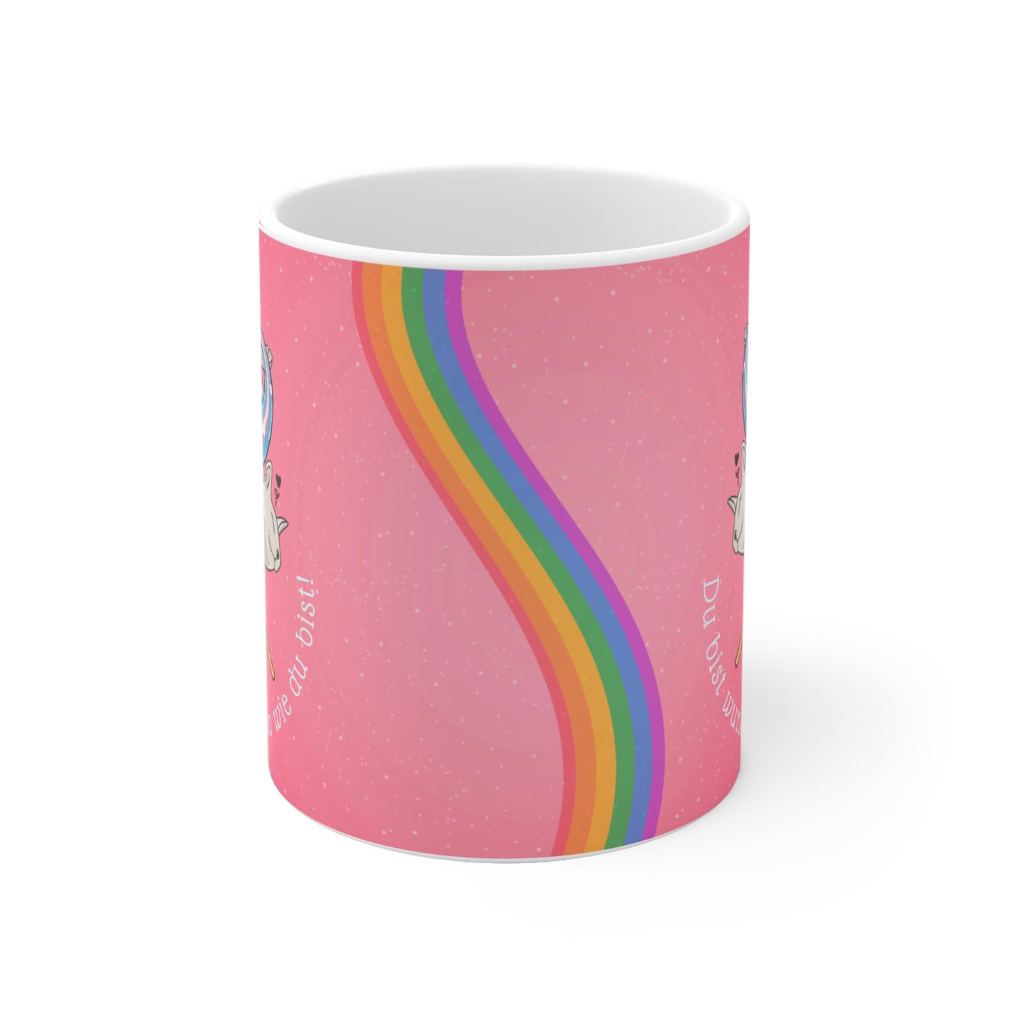 LGBTQ Trans Pride Tasse mit niedlichem Katzenmotiv - Geschenk Coming Out, Geburtstag, Jahrestag