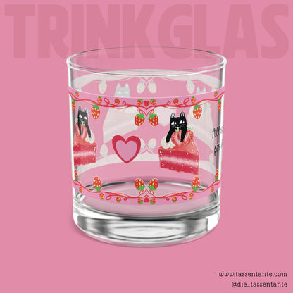 Trinkglas - Alles Gute für dich - Süsses Geschenk für Katzen Liebhaber