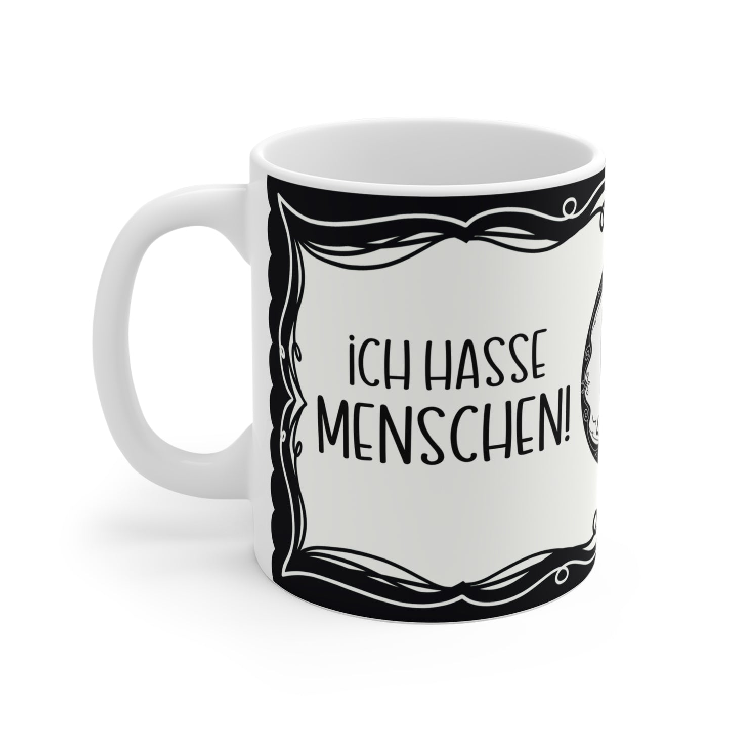 Motivtasse Leopold, Tasse, witzig & sarkastisch, Ich hasse Menschen
