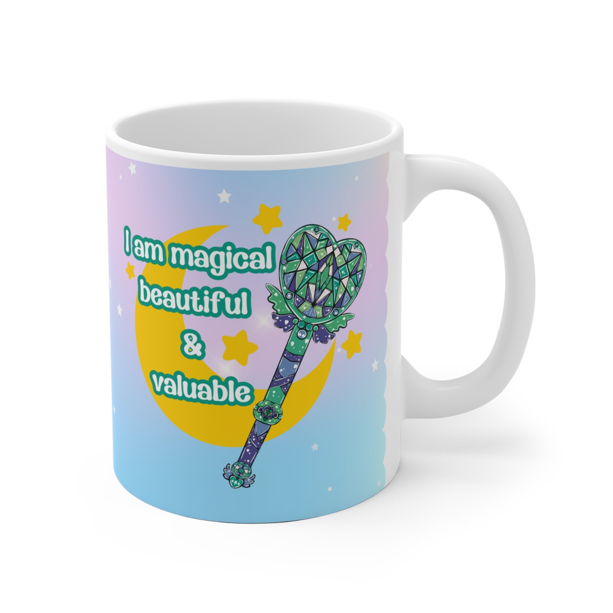 Gay Pride Tasse | Magical Girl Mug | LGBTQ Geschenk | Spülmaschinenfest | Keramik 330ml | Regenbogen Liebe, pride Geschenk