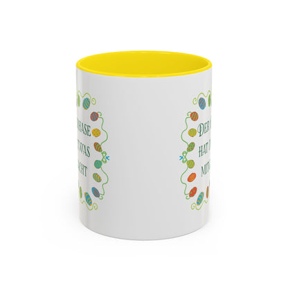 Der Osterhase hat dir etwas mitgebracht Tasse - Oster Geschenk Idee - Lustige Ostertasse mit bunten Ostereiern