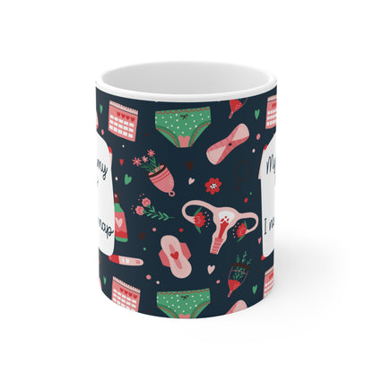 My Tummy Hurts Mug - Spoonie Humor Coffee Cup for Endometriosis, Adenomyosis, Period Cramps, Chronic Illness & Selfcare - Cute Gift for Her