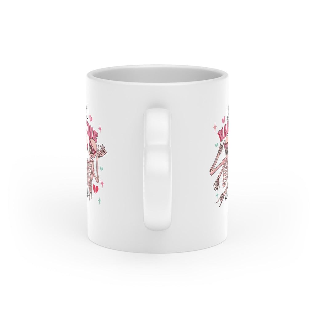 Trete dem 'Anti-Valentine's Club' bei und zeige deine rebellische Seite mit unserer Anti Valentinstag Tasse mit Herzgriff. Mit witzigen Print und Spruch.