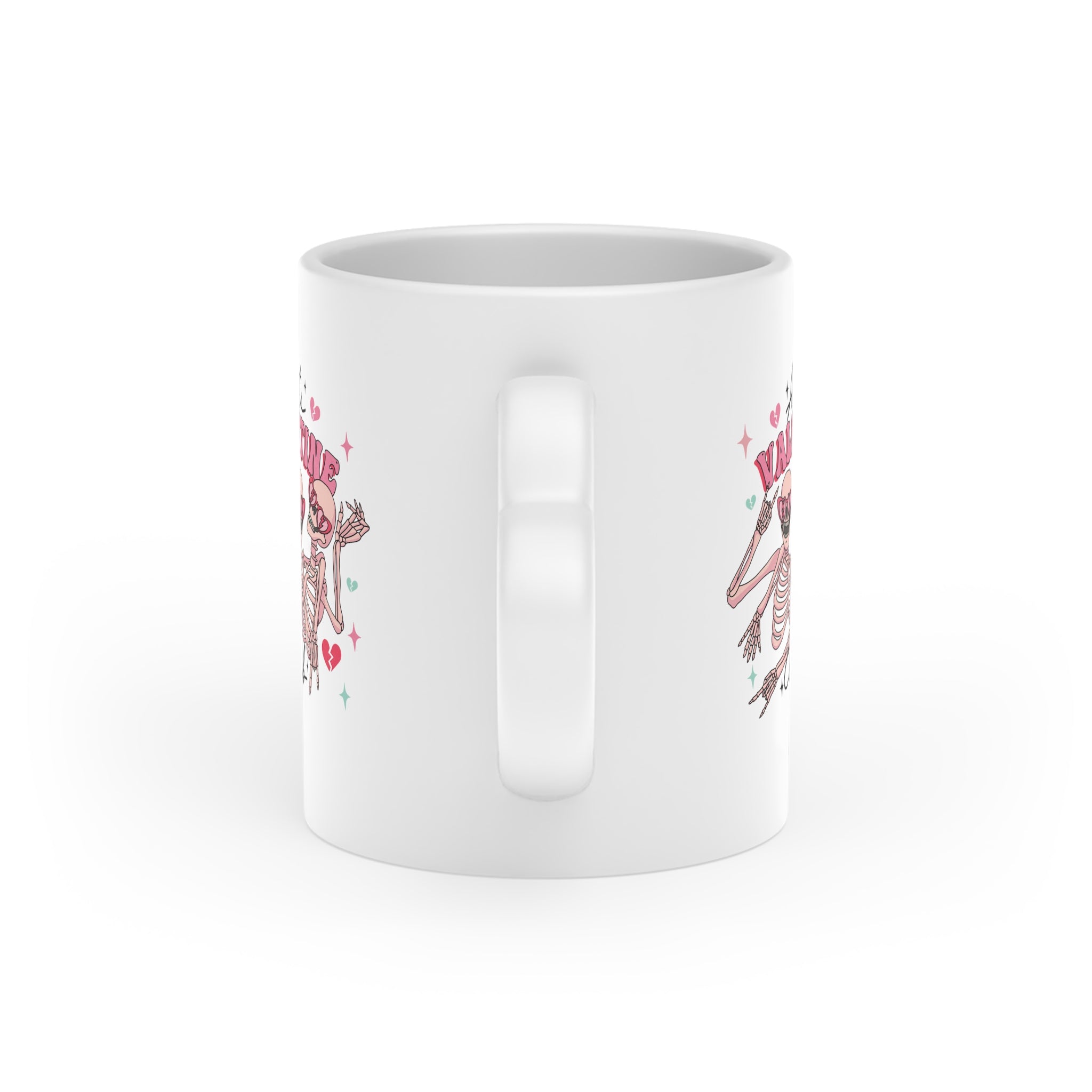 Trete dem 'Anti-Valentine's Club' bei und zeige deine rebellische Seite mit unserer Anti Valentinstag Tasse mit Herzgriff. Mit witzigen Print und Spruch.