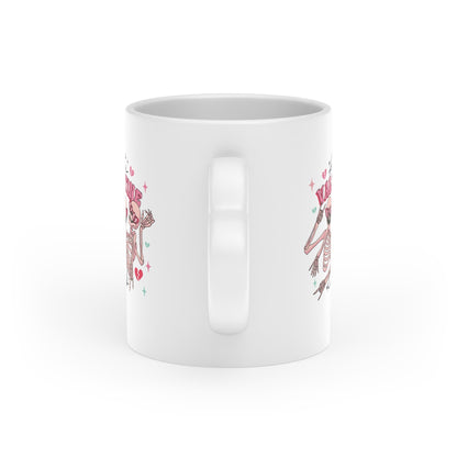 Trete dem 'Anti-Valentine's Club' bei und zeige deine rebellische Seite mit unserer Anti Valentinstag Tasse mit Herzgriff. Mit witzigen Print und Spruch.