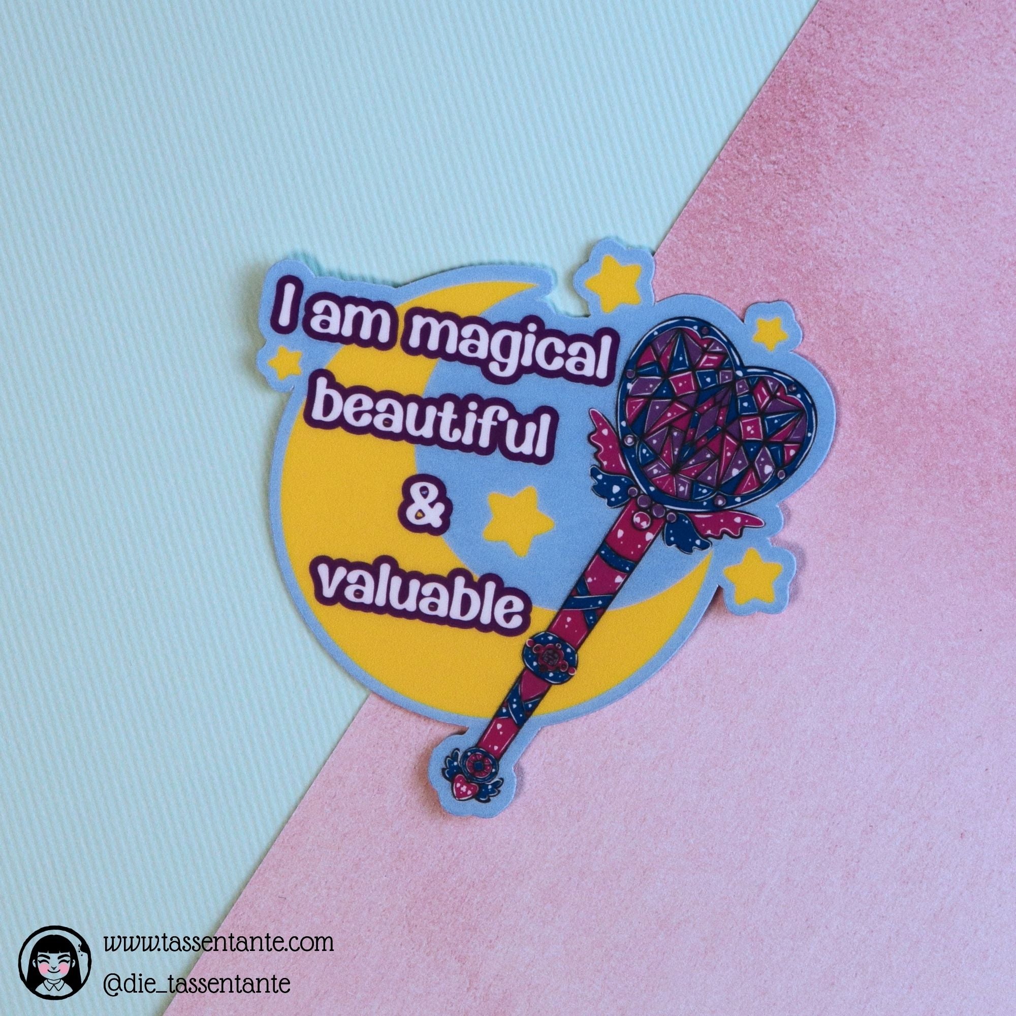Bi - Pride Sticker- Pride Flags - 90s Magical Anime Wand - Moon
