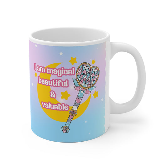Trans Pride Tasse | Magical Girl Mug | LGBTQ Geschenk | Spülmaschinenfest | 330ml Keramik | Affirmation Design