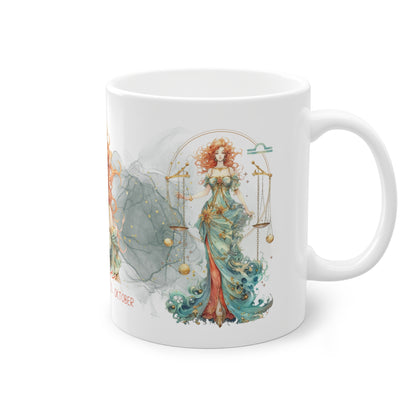 Unsere wunderschöne Motivtasse Waage, das perfekte Geschenk für alle im Sternzeichen Waage. Mit fantasievollem All-Over Print, ist sie sicher ein Hingucker.