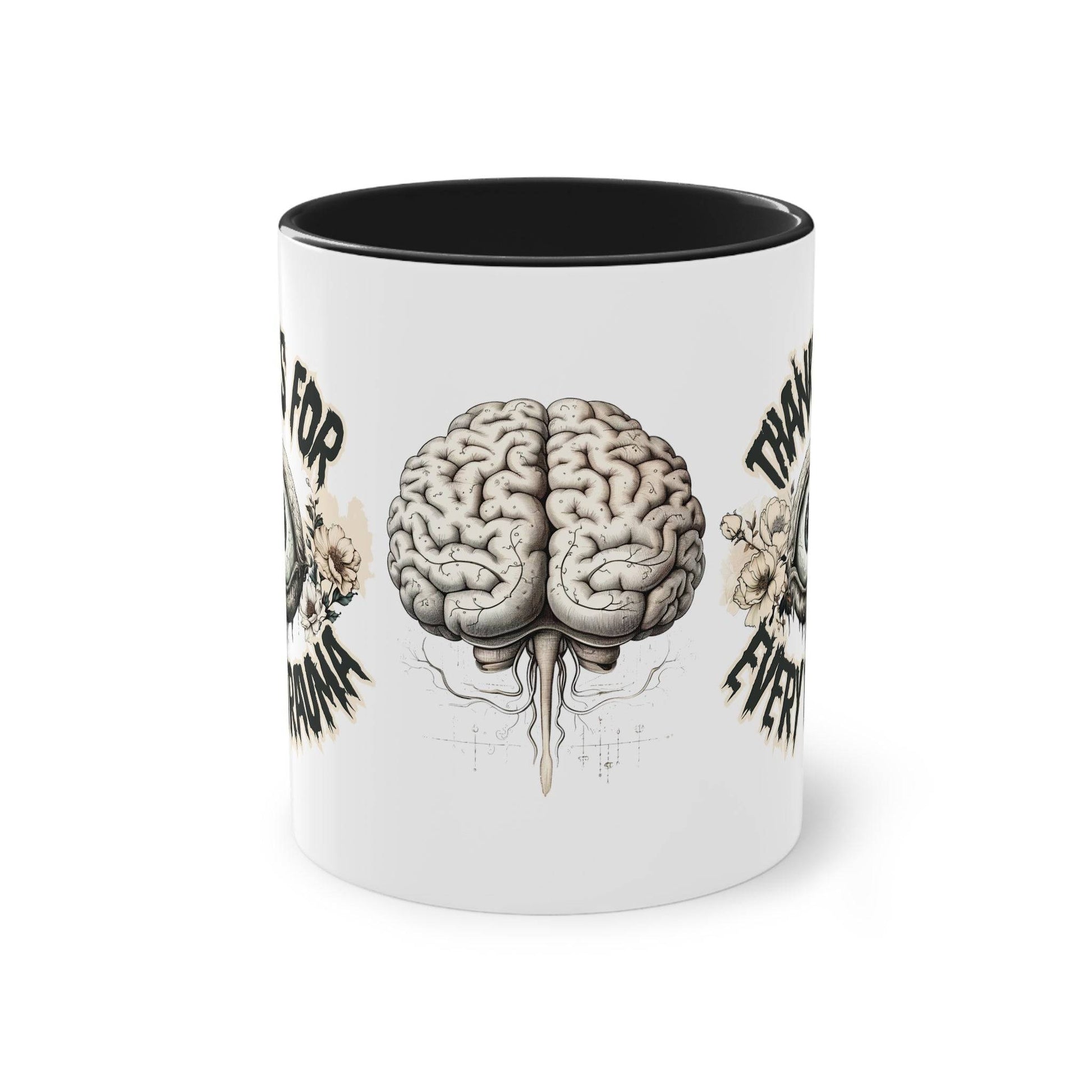 Entdecke die perfekte Geschenkidee für jeden von uns. Shoppe jetzt das Traumafest. Die Tasse Tasse thanks for every trauma lässt uns mit schwarzem Humor glänzen