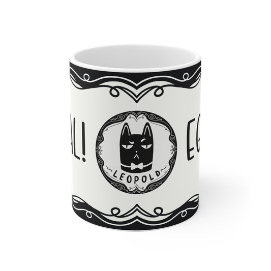 Motivtasse Leopold, Tasse, witzig & sarkastisch, Egal