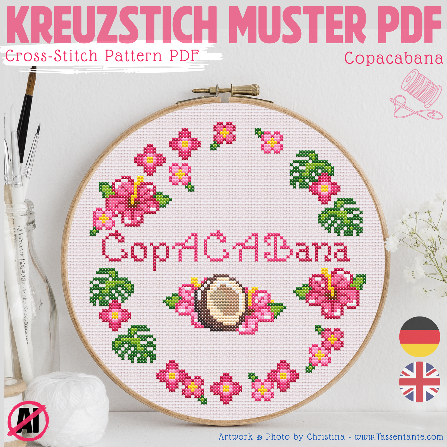 Stickvorlage Kreuzstich - Copacabana