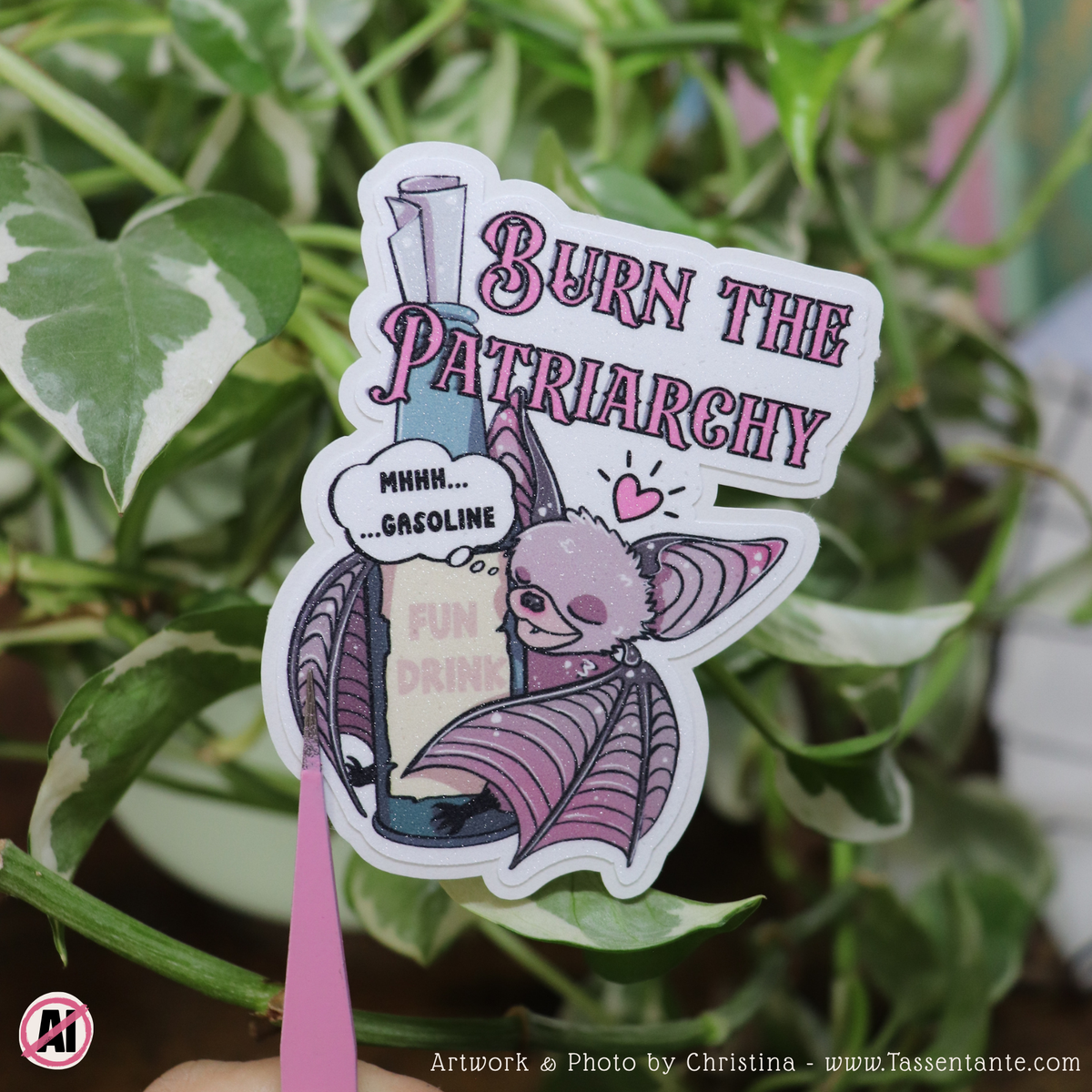 Burn the Patriarchy - Feministischer Sticker - Kunigunde
