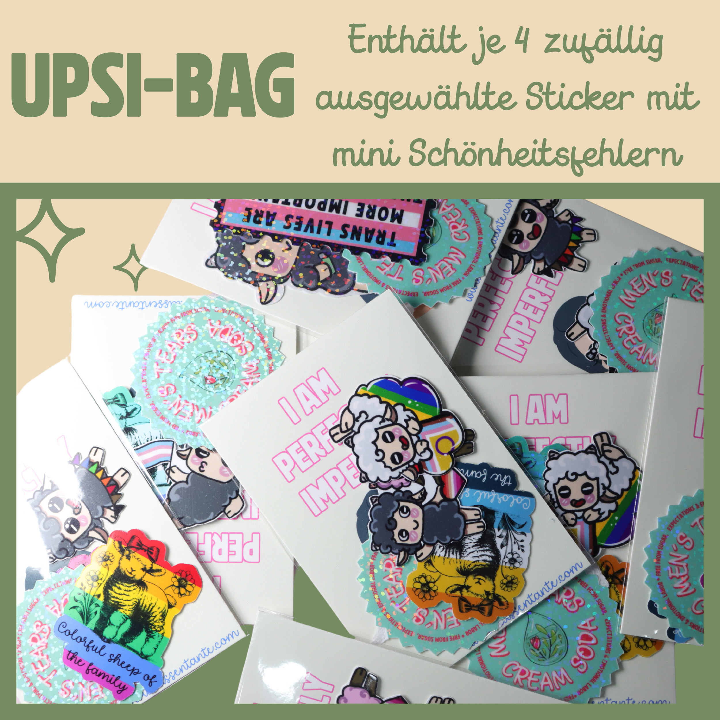 Upsi - Bag mit jeweils 4 zufälligen Stickern