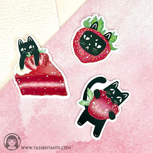 Sticker Set - Strawberry party